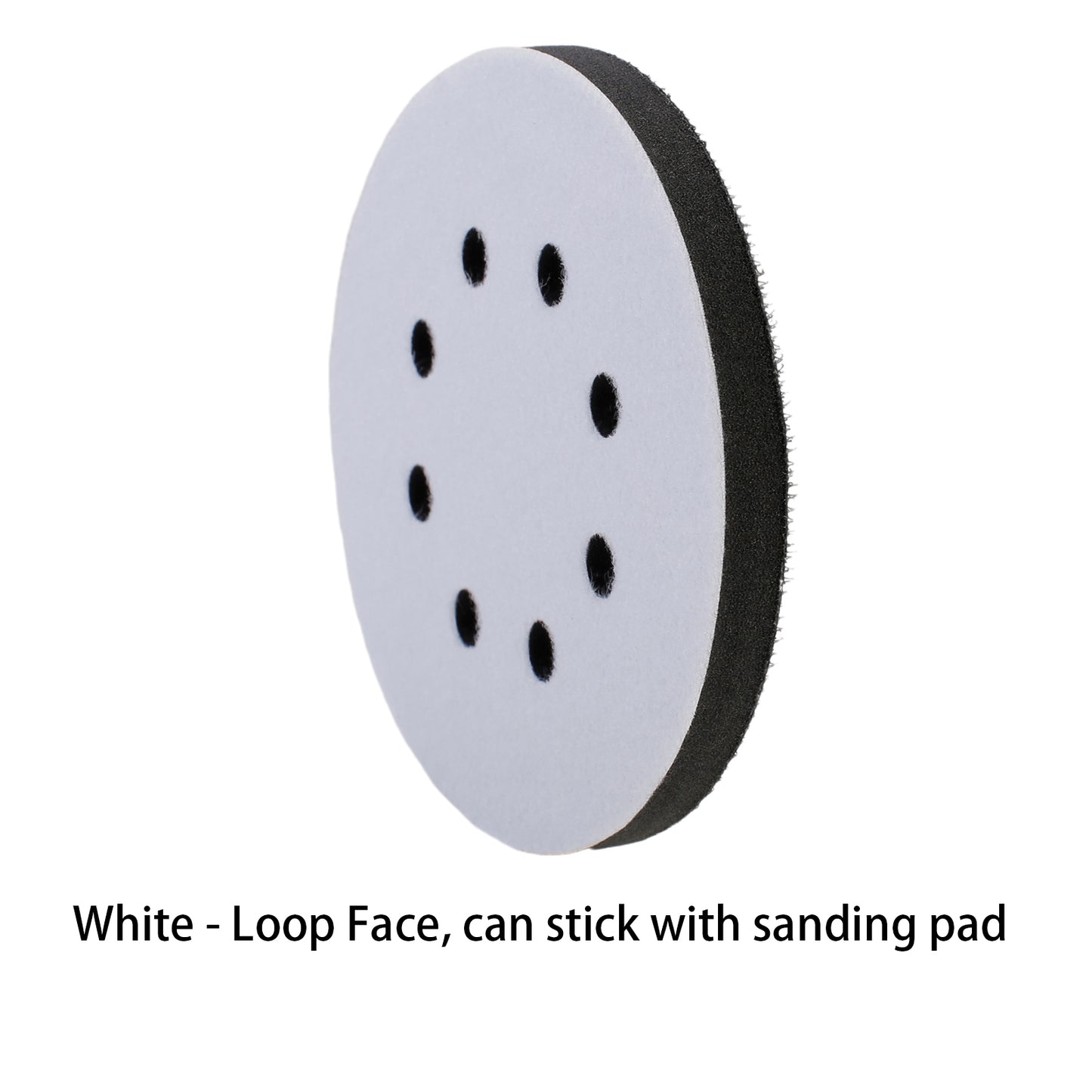 IPELY 5 Inch 8 Holes Foam Interface Pad Surfprep Foam Sanding Pads for Buffer